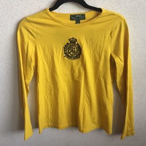 Yellow Ralph Lauren long sleeve top.